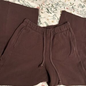 Garage Chocolate Brown Fleece Pants